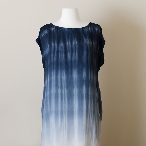 NEW Anthropologie Cloth & Stone Dip Dye Tunic Dress - Picture 9 of 12